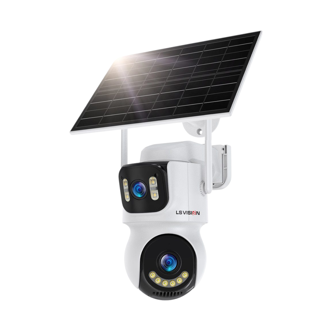 Solar Wi-Fi Dual Camera 360 PTZ White
