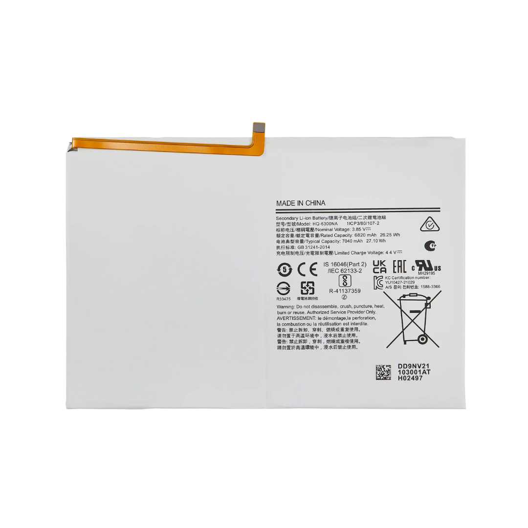Batería de repuesto compatible con Samsung Galaxy Tab A8 de 10,5" (2021) (X200/X205)