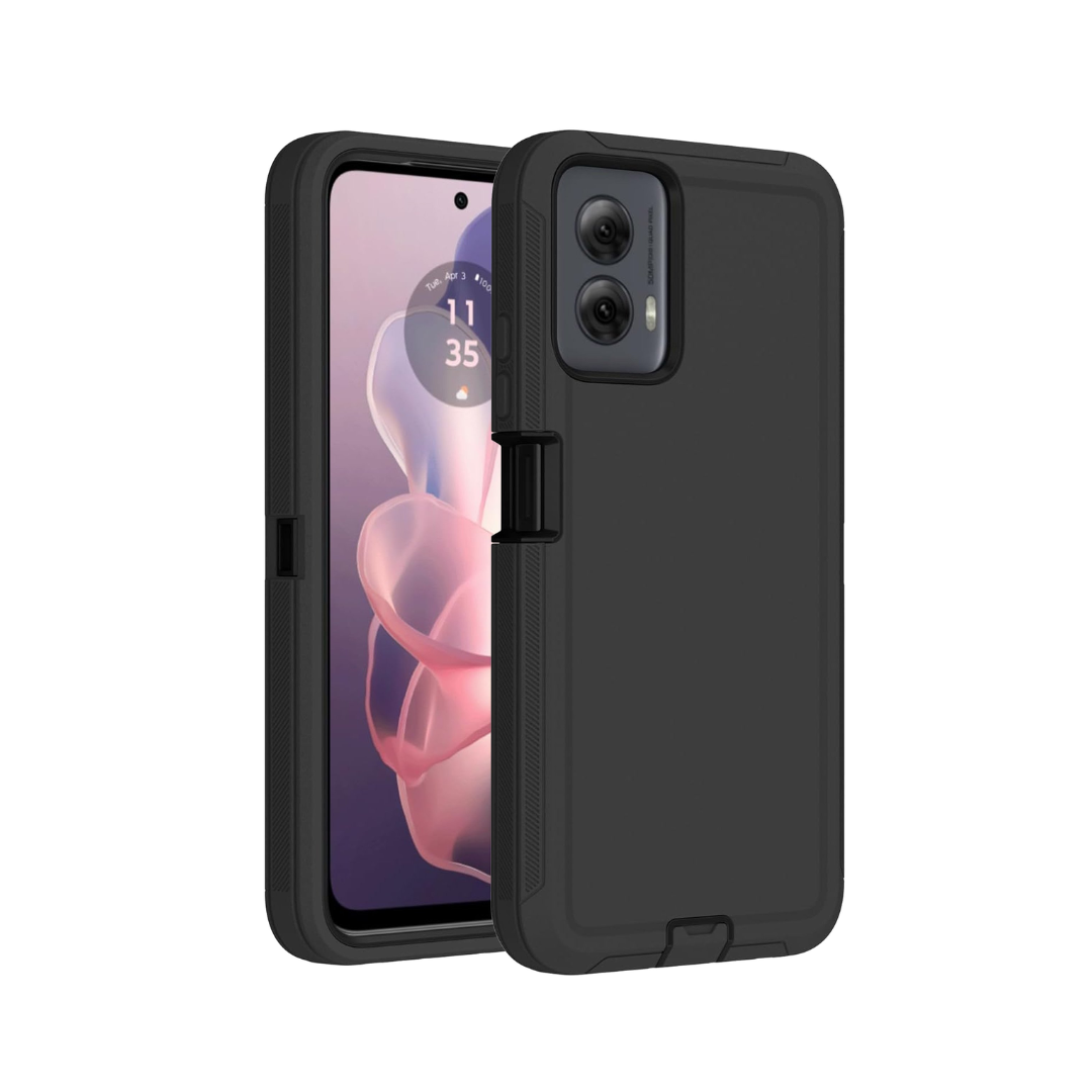 Funda resistente para Moto G 5G (2024) (NEGRO)