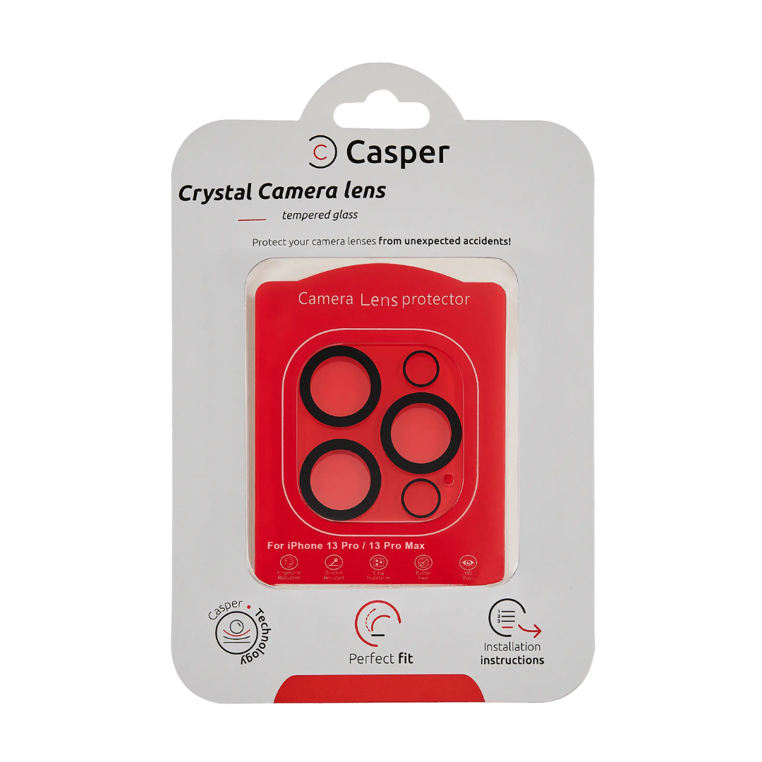 Protector de lente de cámara Casper para iPhone 13 Pro / 13 Pro Max (Cristal completo)