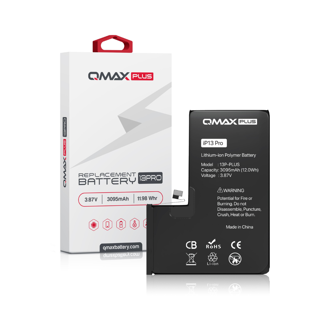 QMAX Plus Replacement Battery for iPhone 13 Pro (3095 mAh)