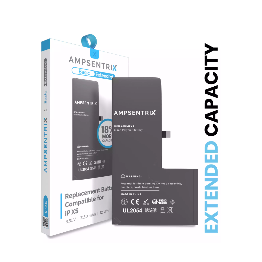 Replacement Battery For iPhone XS (AmpSentrix Basic Extended)