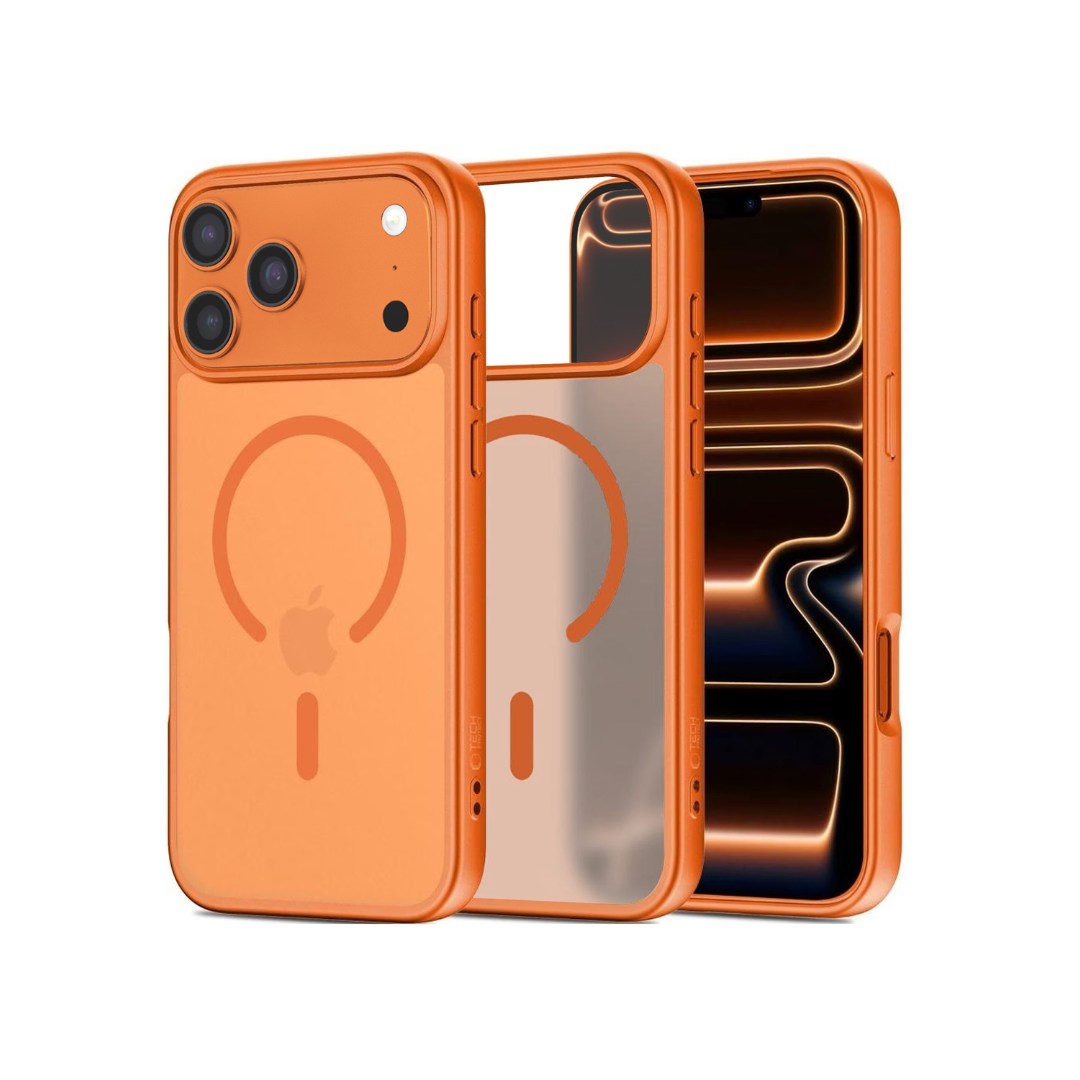 Printing Design Wireless Charging Case -ORANGE for iPhone 17 Pro Max