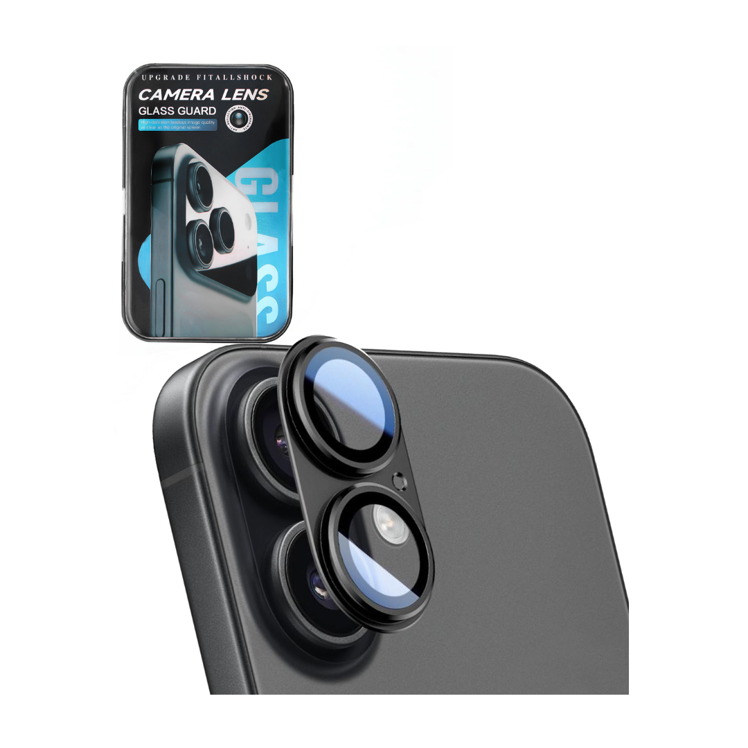 Metal Matte Armor with HD Tempered Glass for iPhone 17 (BLACK)