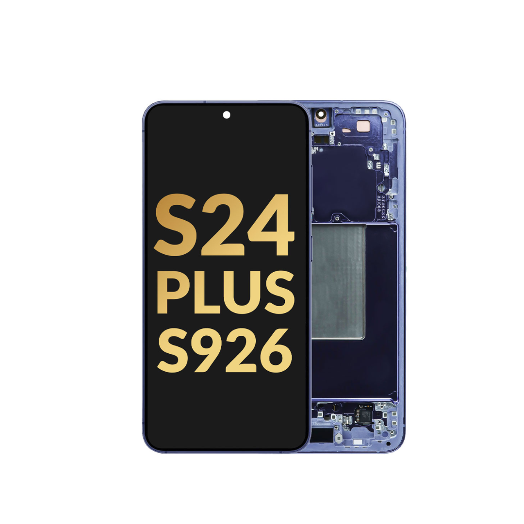 OLED Assembly with Frame for Galaxy S24 Plus (S926) (COBALT VIOLET) (US / International) (Premium)