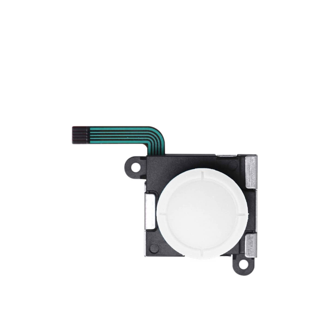 Tapa de joystick analógica 3D (BLANCA) para el controlador Joy Con OLED de Nintendo Switch / Switch Lite / Switch