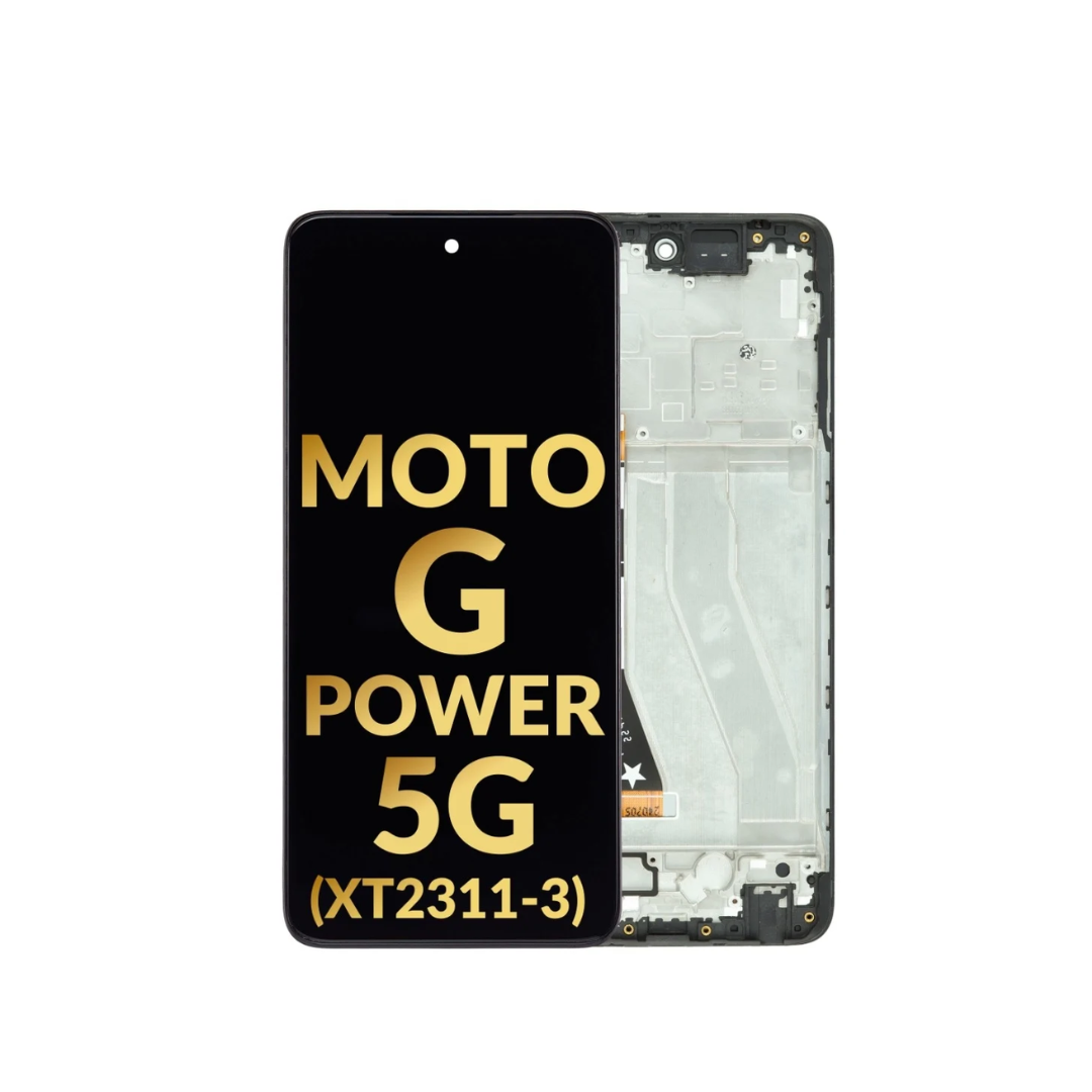 Ensamblaje de LCD con marco para Motorola Moto G Power 5G (XT2311-3 / 2023) (Premium/Ensamblado)