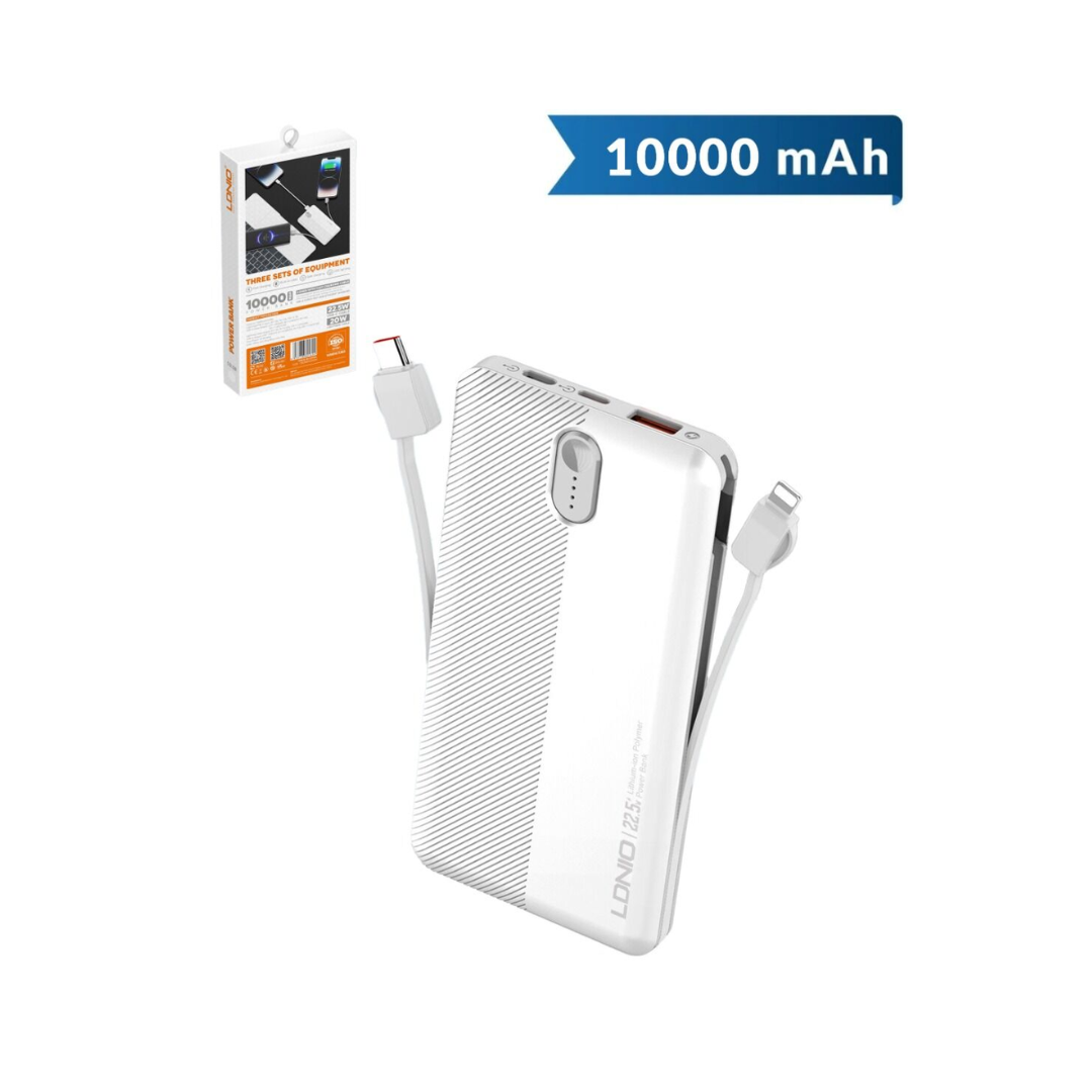 LDNIO PQ13 PowerBank (WHITE) (10000mAh)
