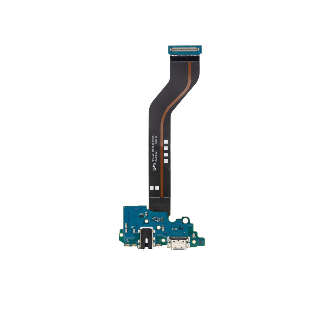 Placa de puerto de carga con conector para auriculares para Galaxy A71 5G (A716U/2020) (versión EE. UU.) (Premium)