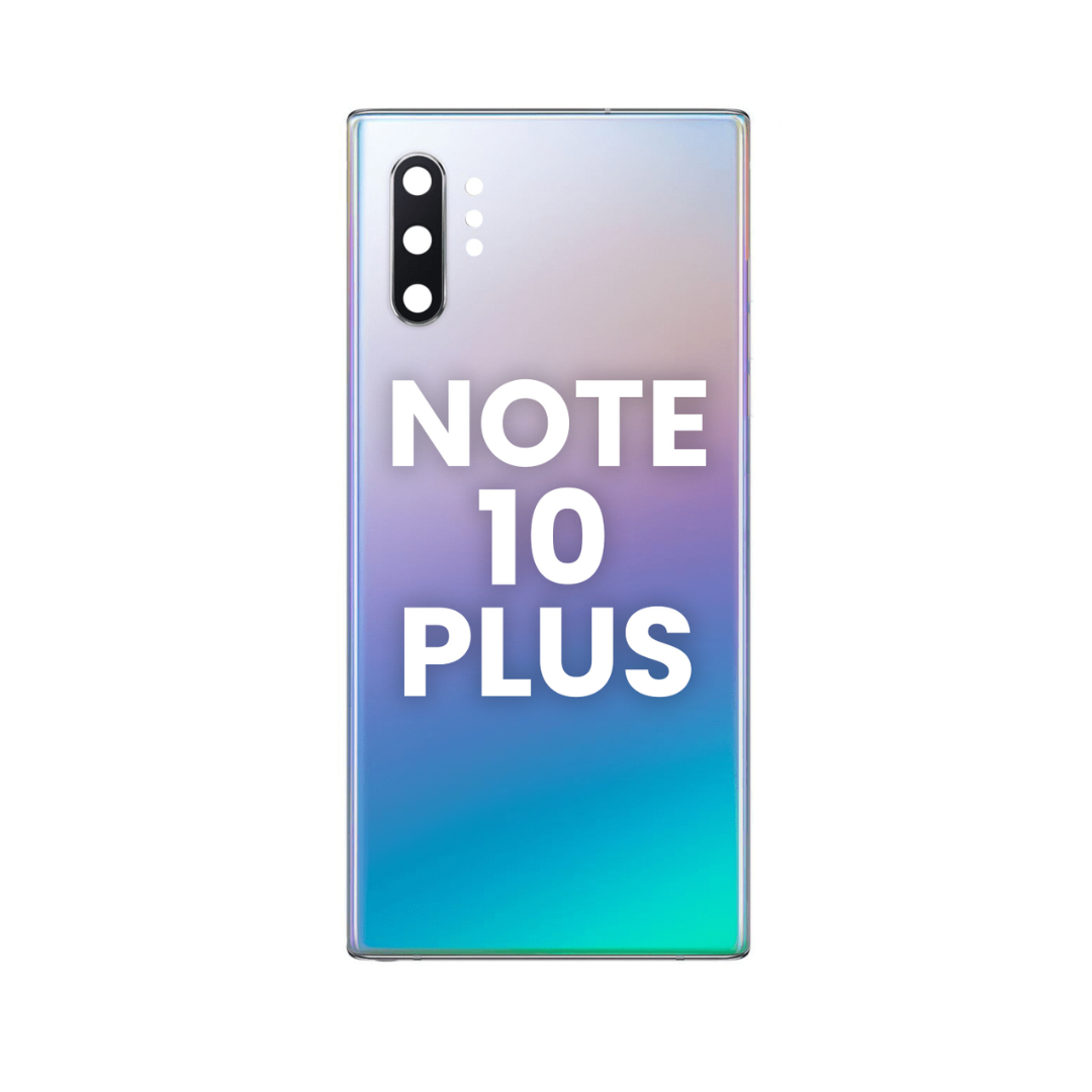 Cristal trasero con lente de cámara y adhesivo para Galaxy Note 10 Plus (AURA GLOW)