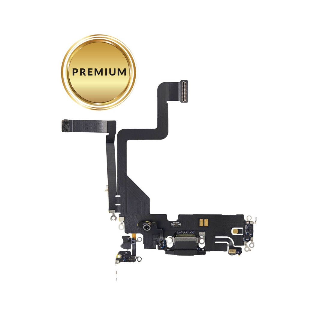 Charging Port Flex Cable for iPhone 14 Pro (SPACE BLACK) (Premium)