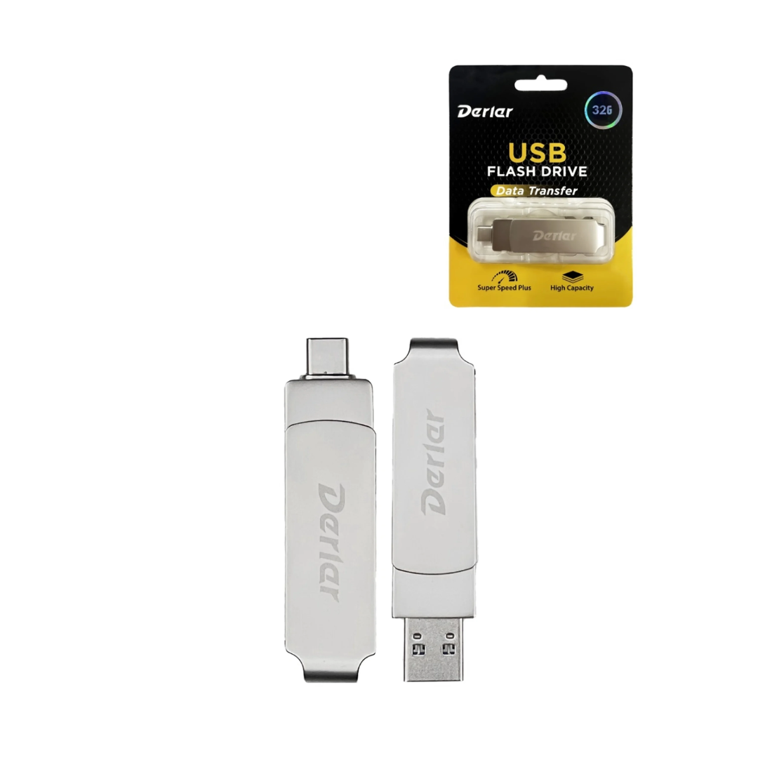 Unidad flash USB Derlar Dual USB 3.2 Tipo A + C (32 GB)