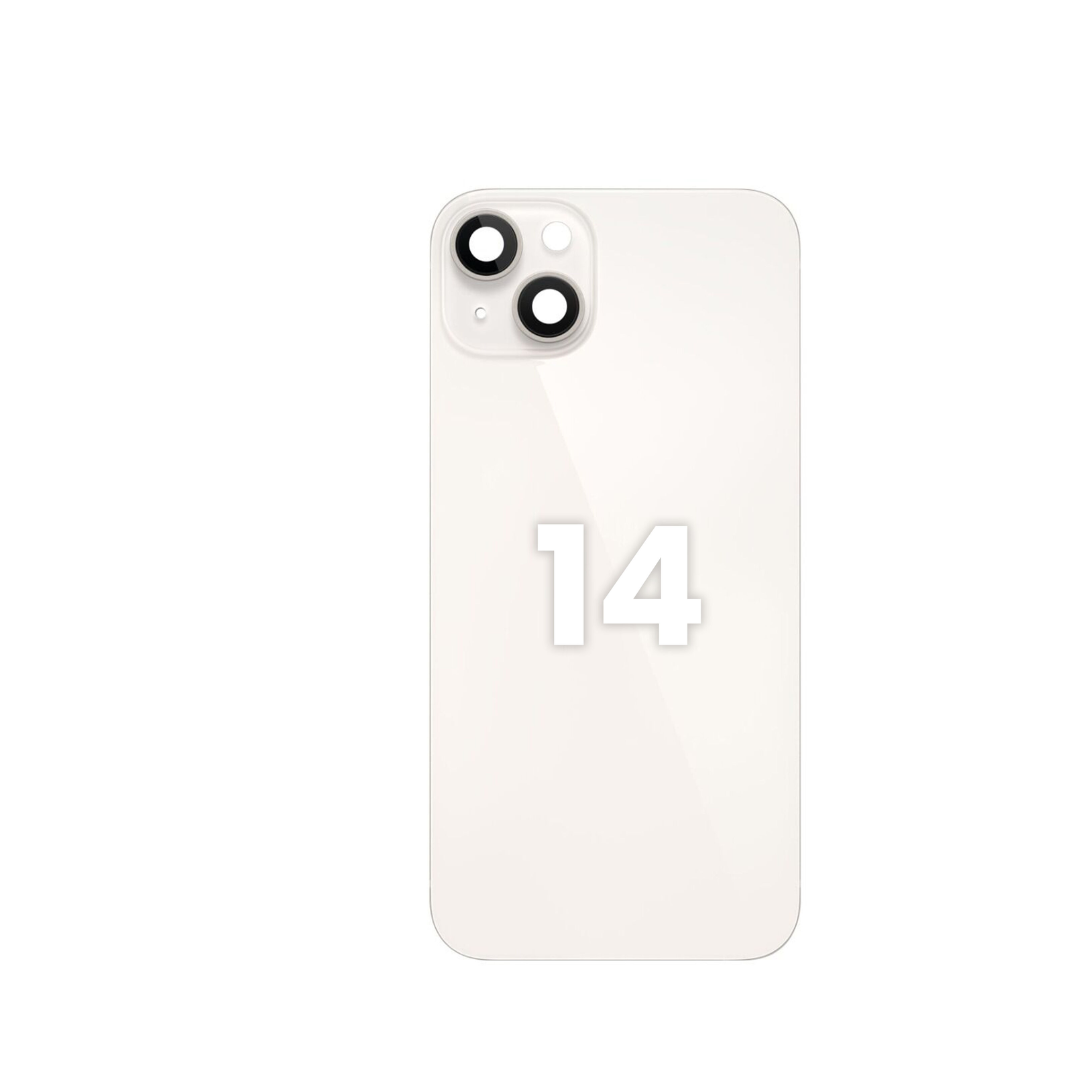 Cristal trasero con marco e imán MagSafe para iPhone 14 (STARLIGHT) (SIN LOGOTIPO)