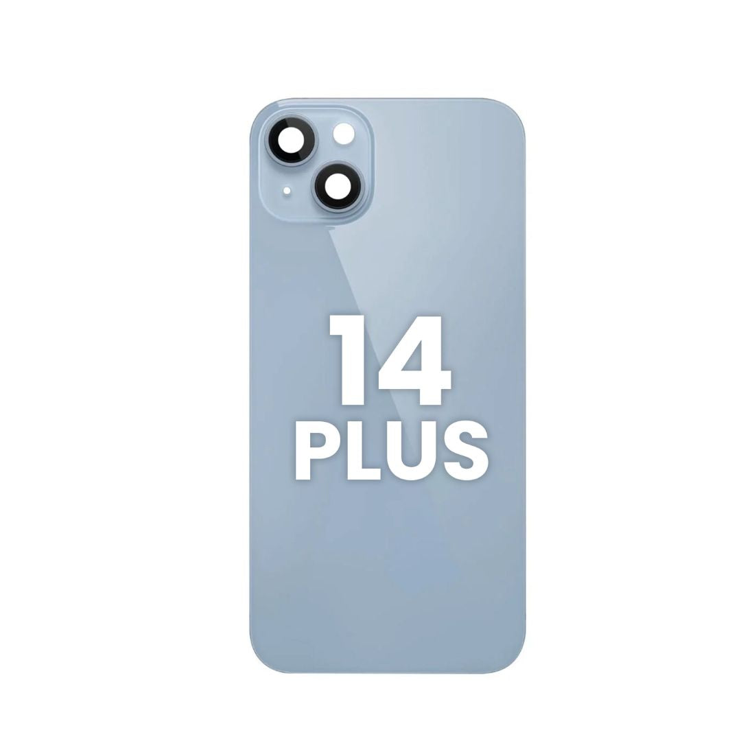 Cristal trasero con marco e imán MagSafe para iPhone 14 Plus (AZUL) (SIN LOGOTIPO)