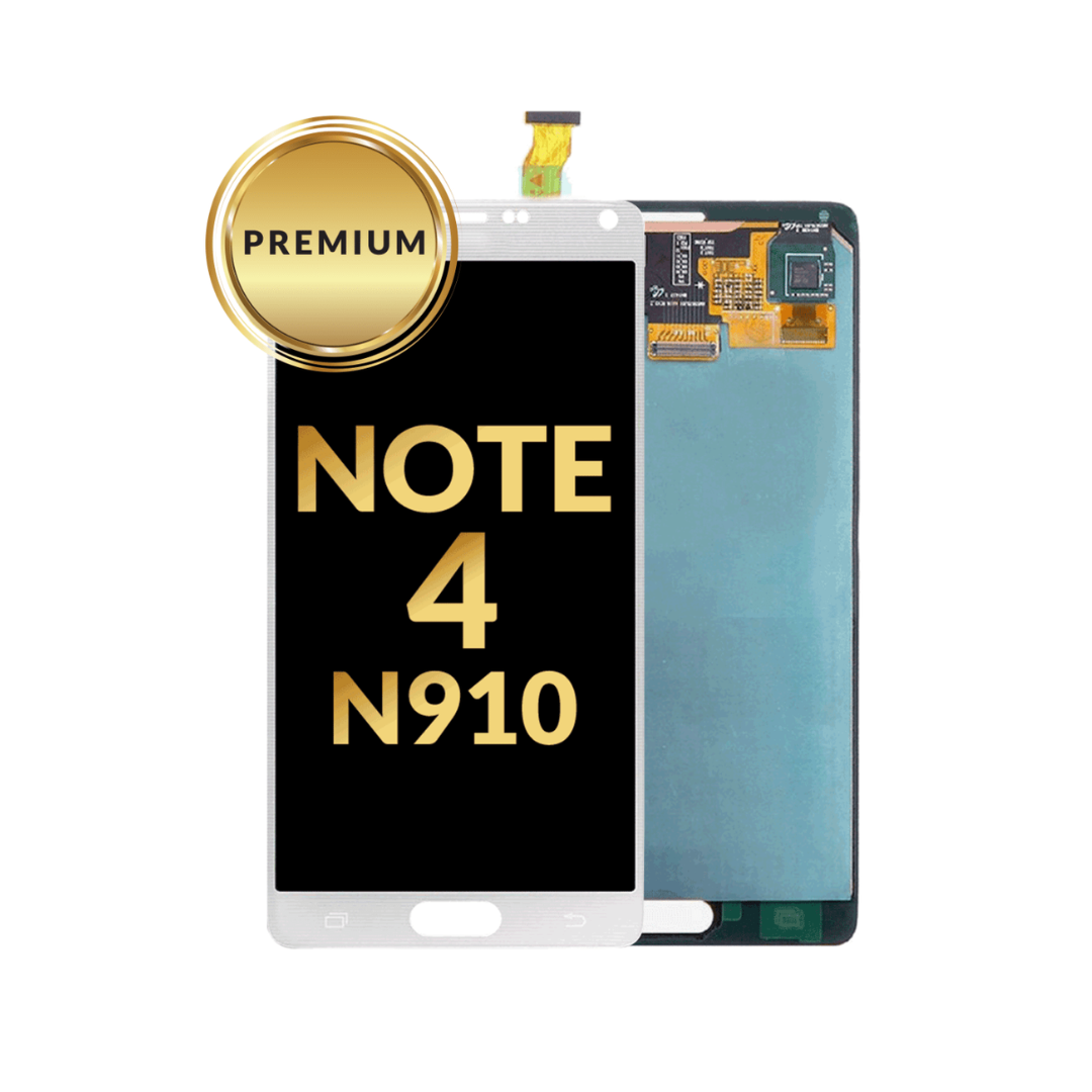 Ensamblaje OLED sin marco para Galaxy Note 4 N910 (BLANCO) (Premium)