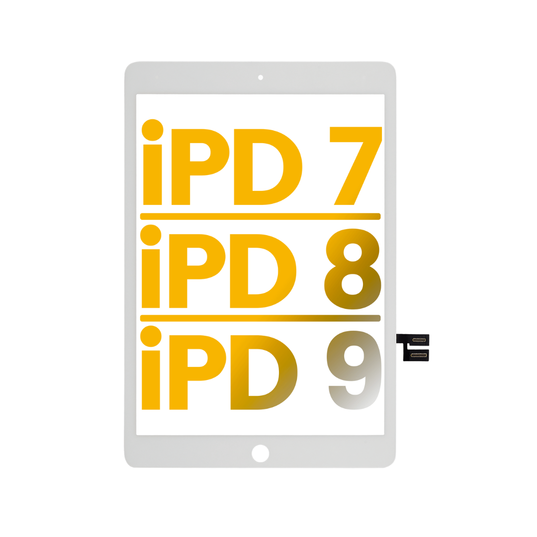 Digitalizador compatible con iPad 7 (2019) / iPad 8 (2020) / iPad 9 (2021) (Premium) (Blanco)