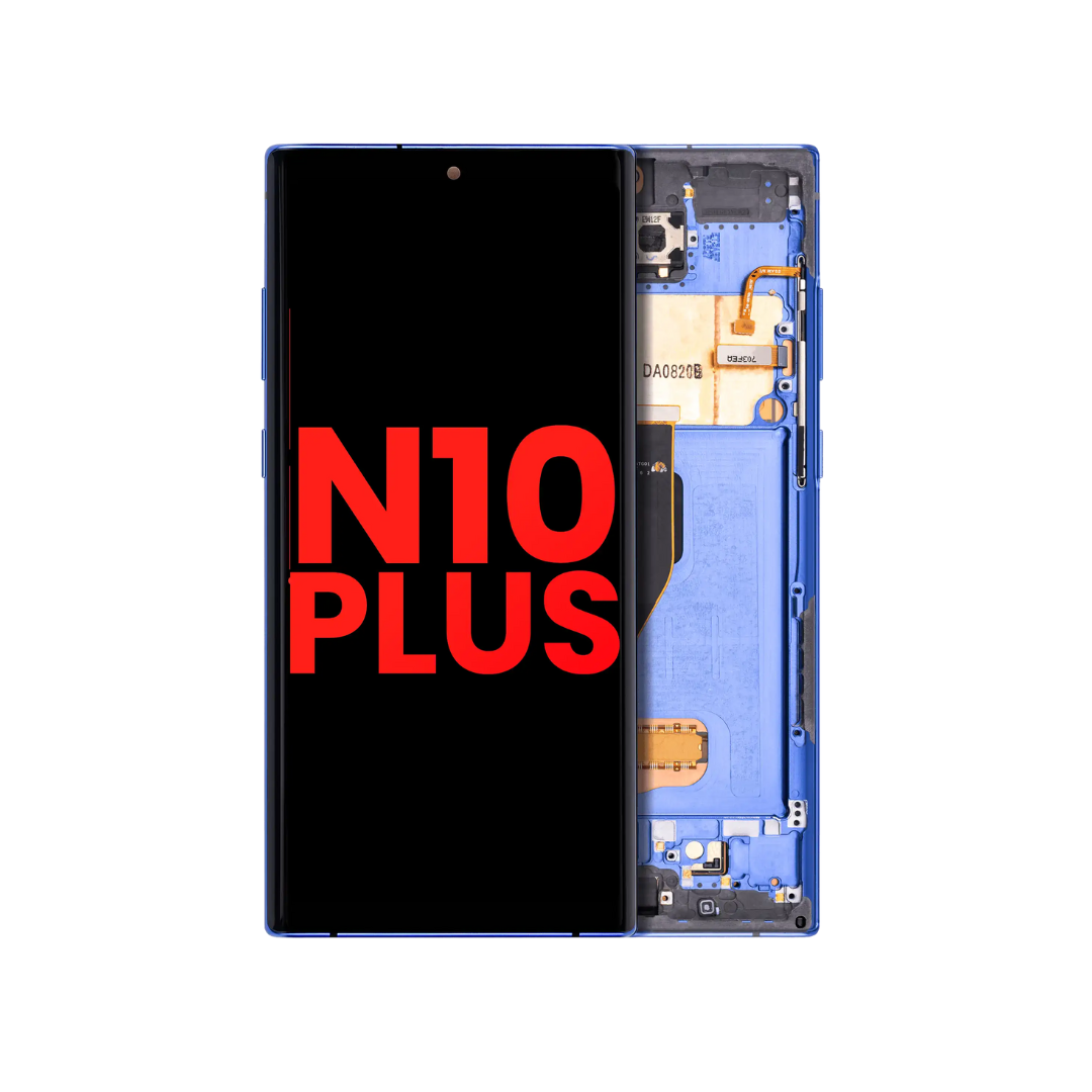 OLED Assembly With Frame Compatible For Samsung Galaxy Note 10 Plus / 5G (Aftermarket Plus) (Blue)