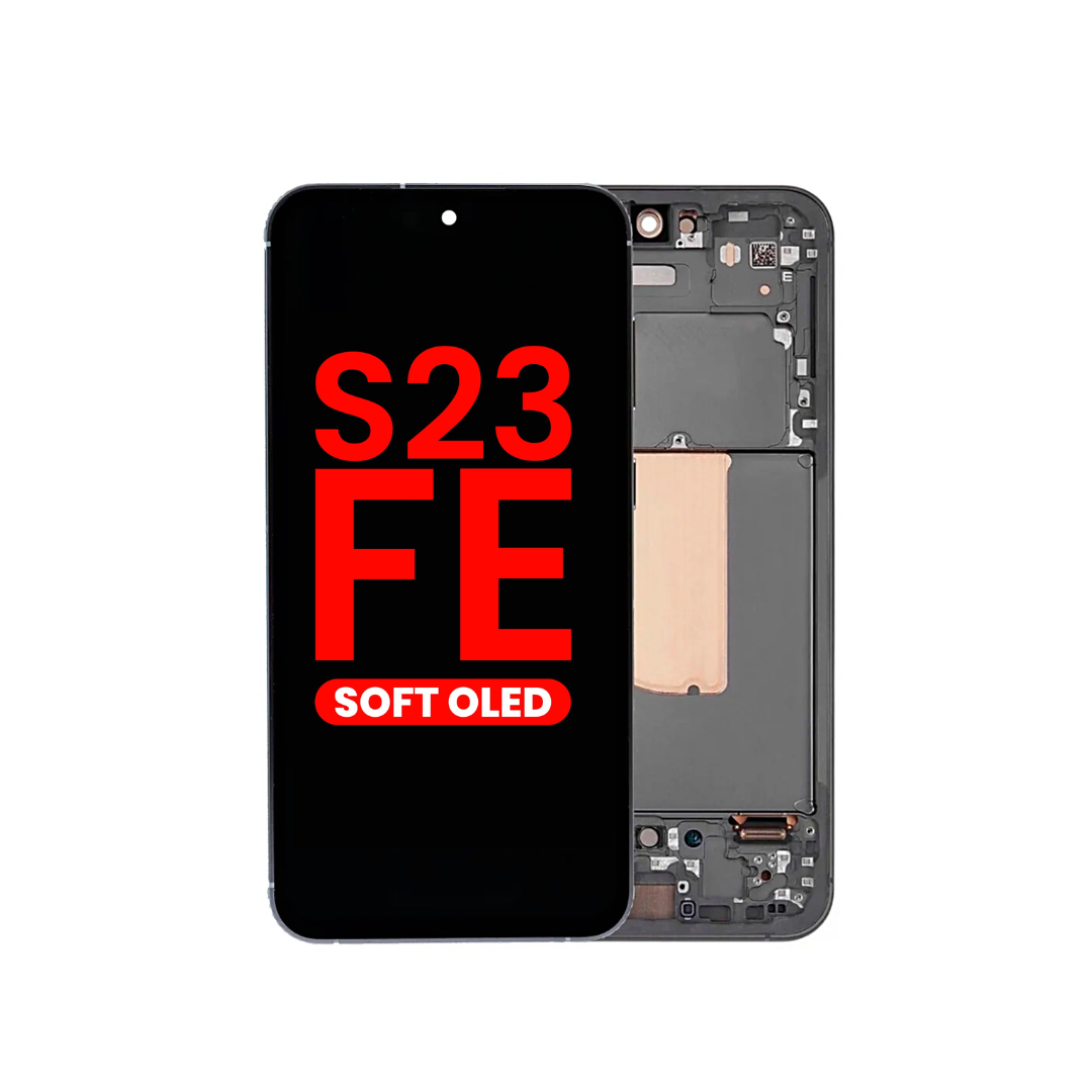 OLED Assembly with Frame for Galaxy S23 FE 5G (S711) (GRAPHITE) (Aftermarket OLED)
