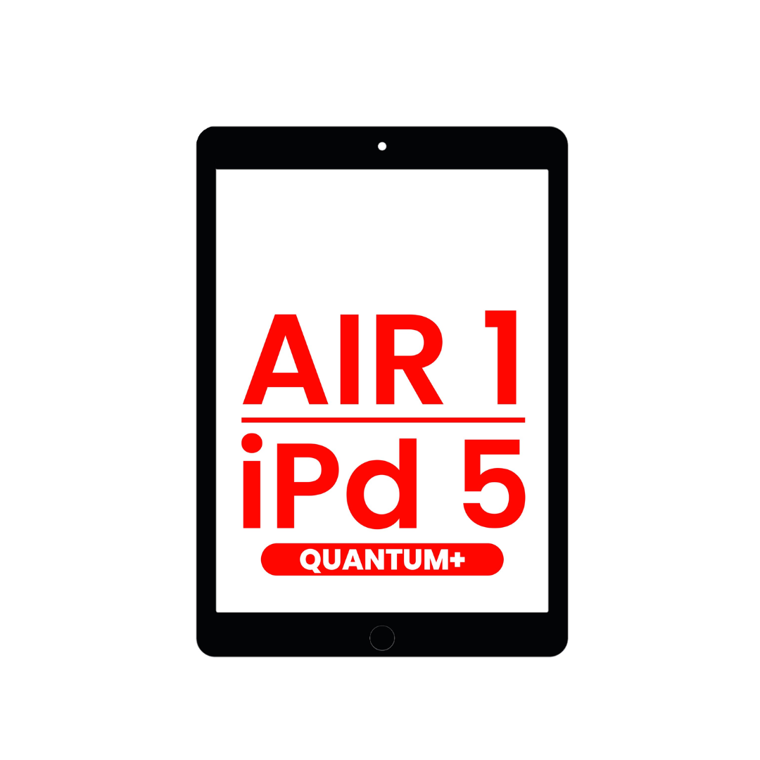 Digitalizador Quantum+ para iPad 5 (2017) / Air 1 (NEGRO) (Botón de inicio preinstalado para Air 1)
