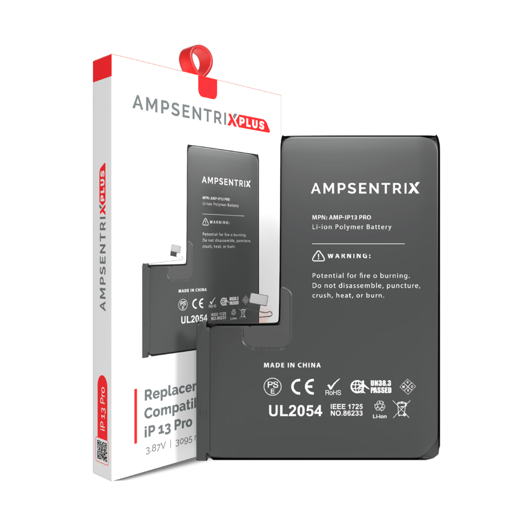 Batería de repuesto compatible con iPhone 13 Pro (AmpSentrix Plus)