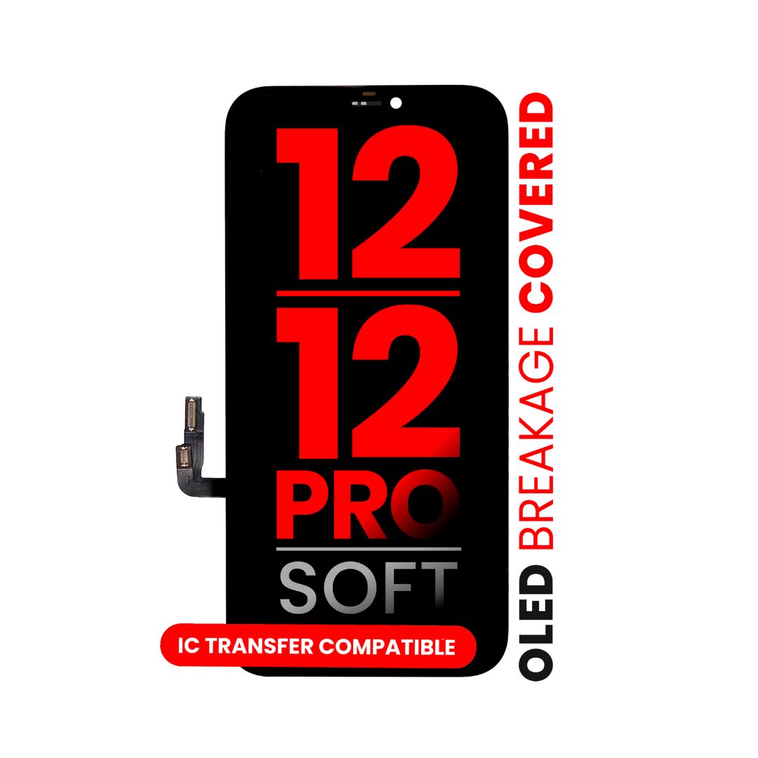 Conjunto OLED compatible con iPhone 12/12 Pro (Aftermarket Pro: XO7 Soft)
