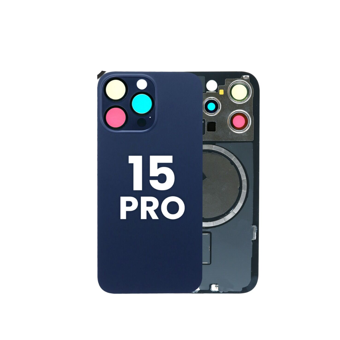 iPhone 15 Pro Back Glass (BLUE) (NO LOGO)