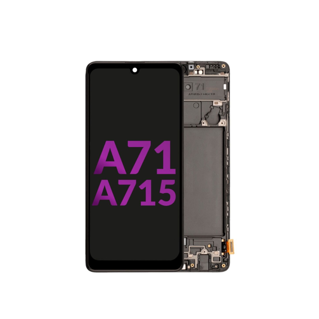 Ensamblaje de pantalla LCD con marco para Samsung Galaxy A71 (A715/2020) (Incell de repuesto)