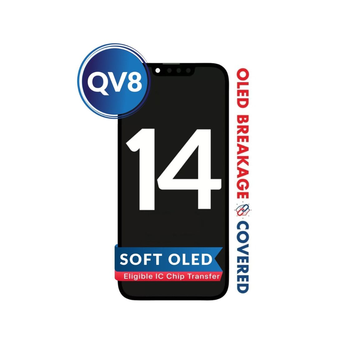 Ensamblaje de OLED para iPhone 14 (Soft / QV8) (Garantía exclusiva contra rotura de Oled)