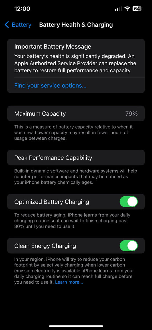 Servicio de reemplazo de batería de Android