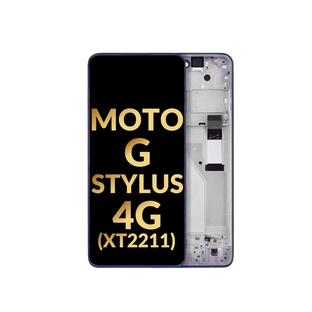 Conjunto de pantalla LCD con marco para Motorola Moto G Stylus 4G (XT2211/2022) (AZUL CREPUSCULAR)