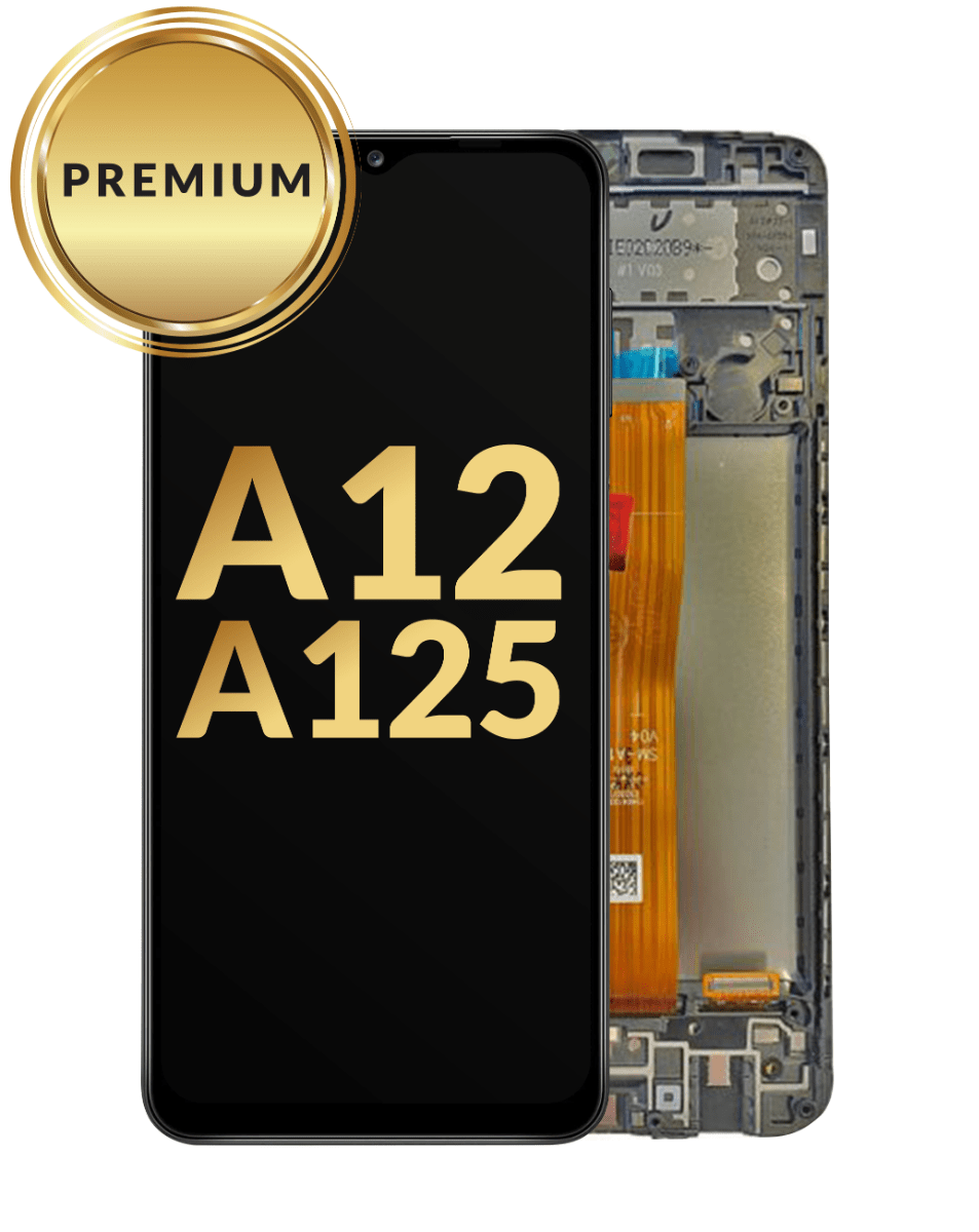 Ensamblaje de pantalla LCD con marco (Premium) para Samsung Galaxy A12 (A125/2020)