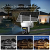 FHD Solar-Powered Pan Tilt Security Camera - 360° Built-in Battery