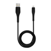 3 ft MFI Lightning To USB Type A Cable (AmpSentrix) (Alpha) (Black)