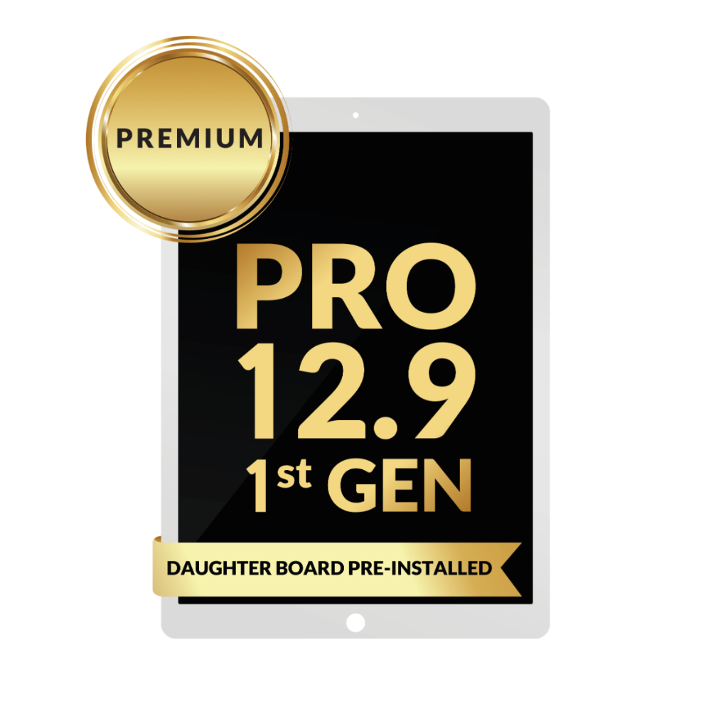 iPad Pro 12.9 (1.ª generación/2015) Conjunto de pantalla LCD (BLANCO) (placa secundaria preinstalada) (Premium)