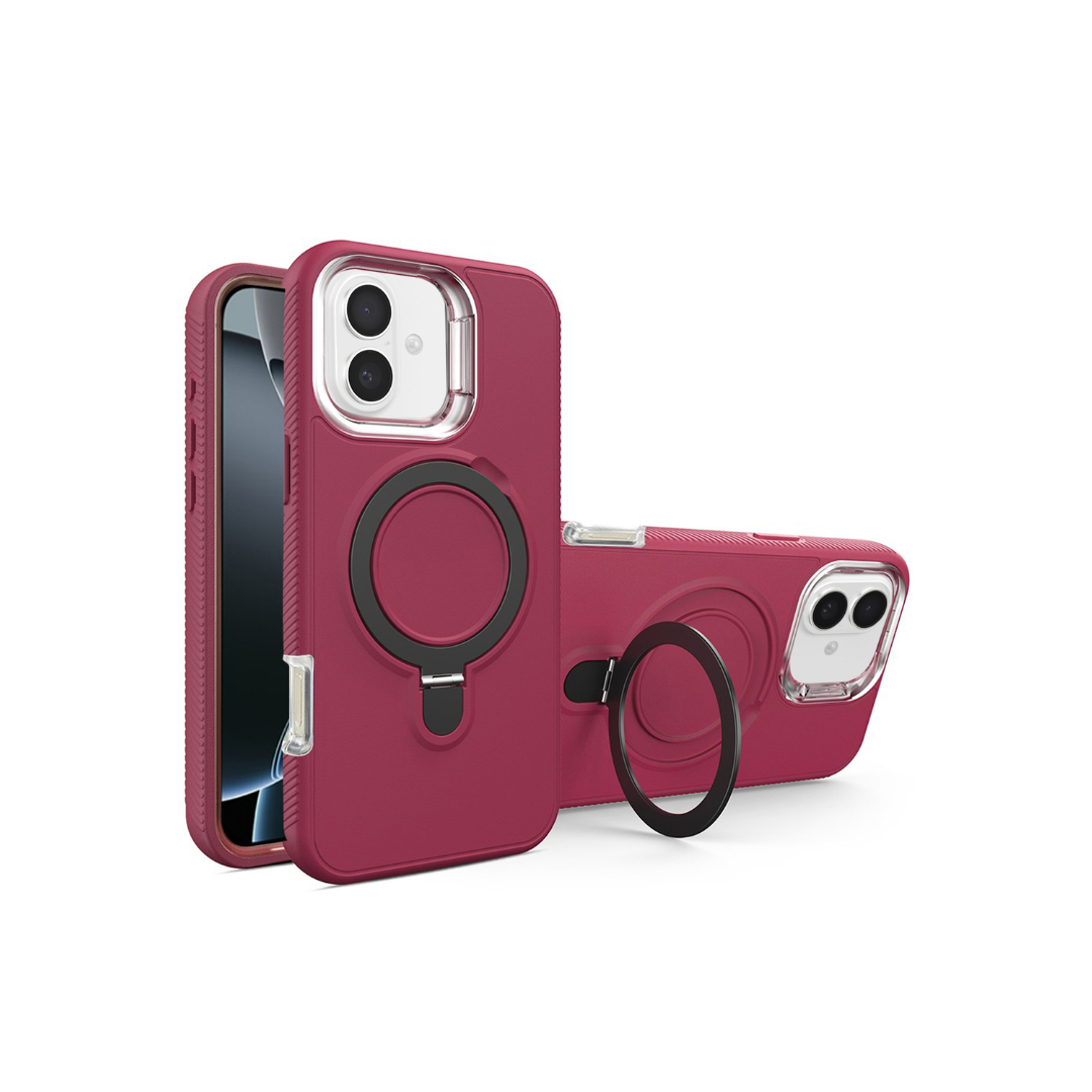 Support Heavy Duty Case w/ Wireless Charging Kickstand  for iPhone 16