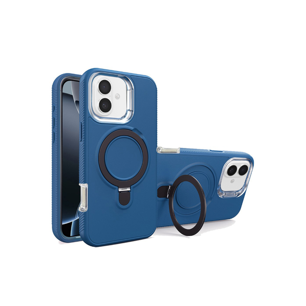 Estuche resistente con soporte de carga inalámbrica para iPhone 16