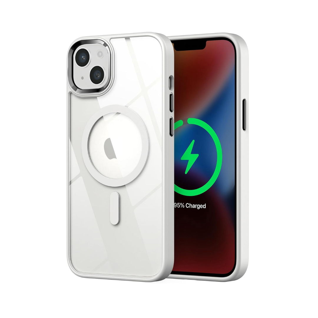 Shiny Magnetic Clear Cases - BLACK for iPhone 13 / 14