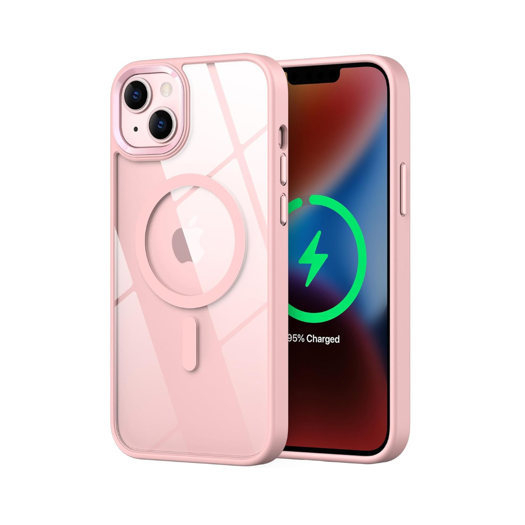 Shiny Magnetic Clear Cases - BLACK for iPhone 13 / 14