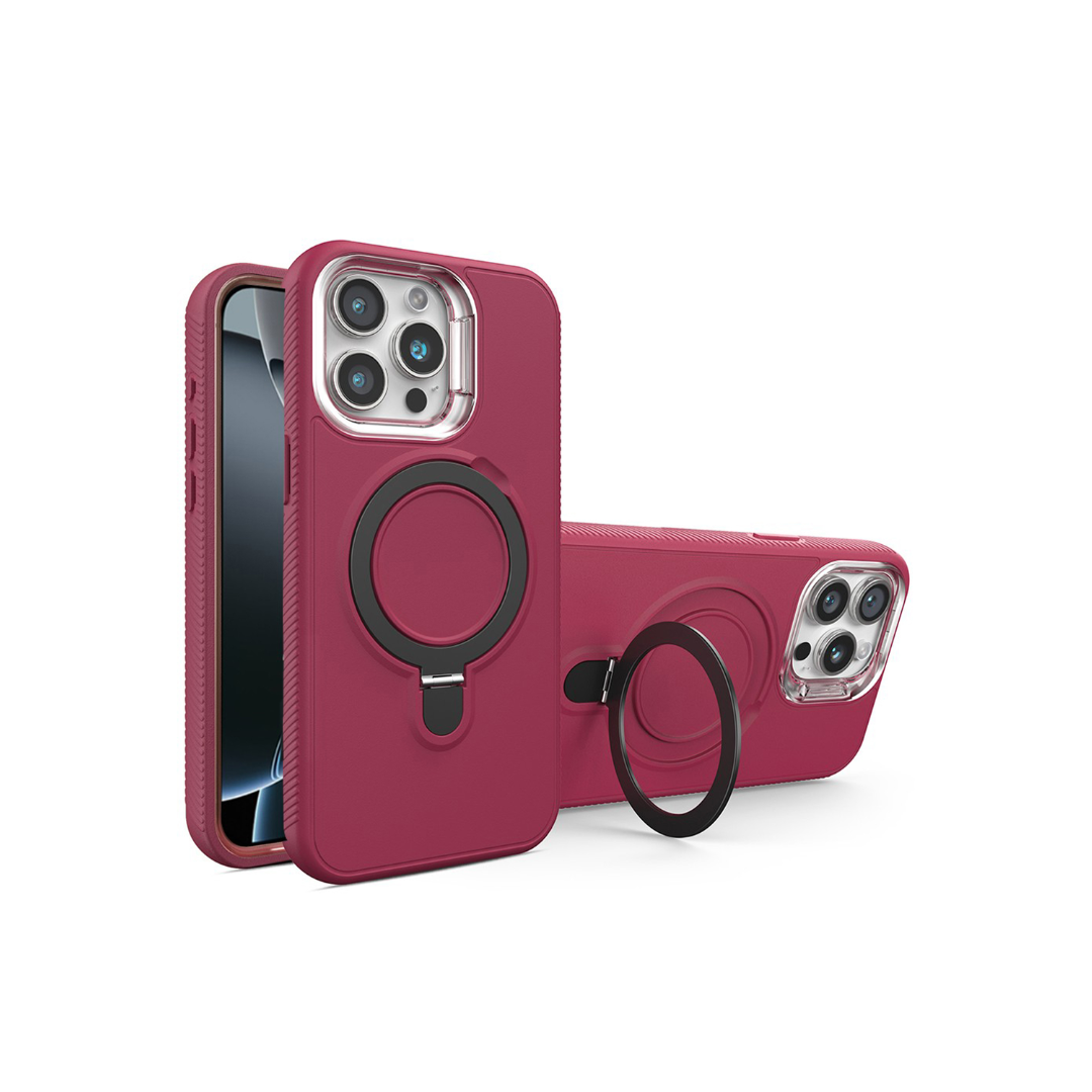 Support Heavy Duty Case w/ Wireless Charging Kickstand  for iPhone 13 Pro Max