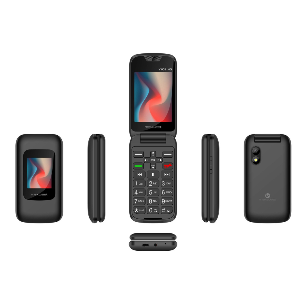 MaxWest Vice Flip Dual SIM 4G LTE Nuevo Desbloqueado