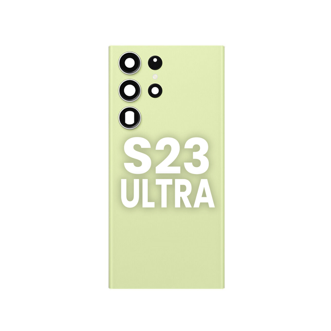 Back Glass with Camera Lens and Adhesive for Galaxy S23 Ultra