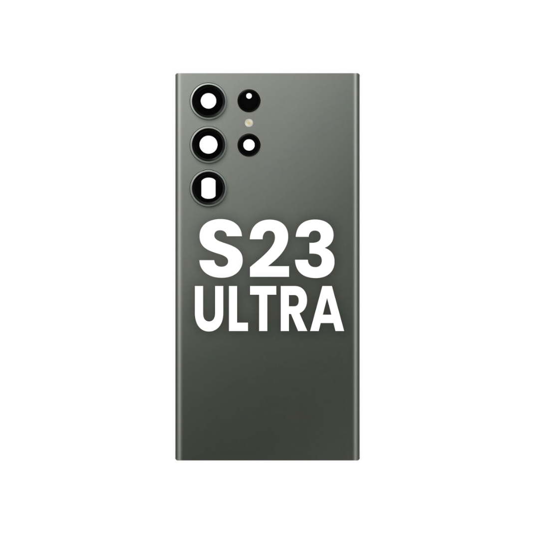 Back Glass with Camera Lens and Adhesive for Galaxy S23 Ultra
