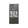 Back Glass with Camera Lens and Adhesive for Galaxy S23 Ultra