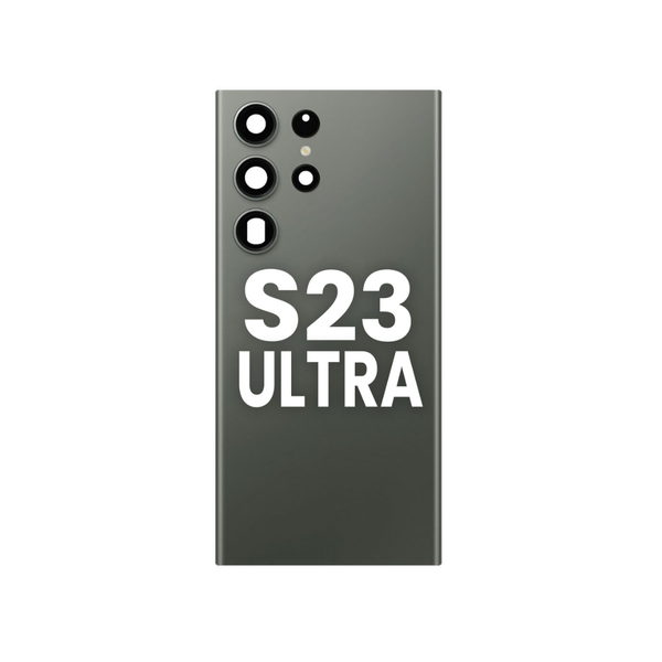 Back Glass with Camera Lens and Adhesive for Galaxy S23 Ultra