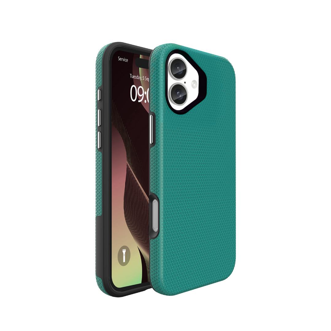 Funda protectora de doble capa con absorción de impactos para iPhone 16