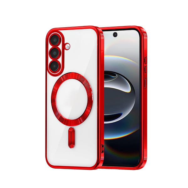 Funda Transparente de Carga Inalámbrica Brillante para Samsung Galaxy S26