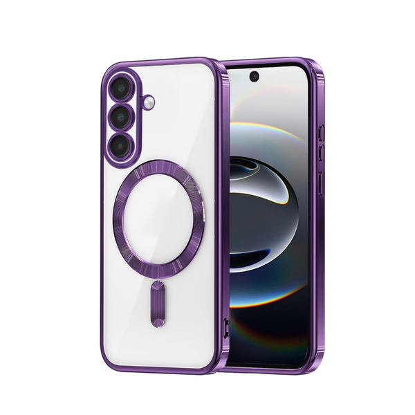 Funda Transparente de Carga Inalámbrica Brillante para Samsung Galaxy S26