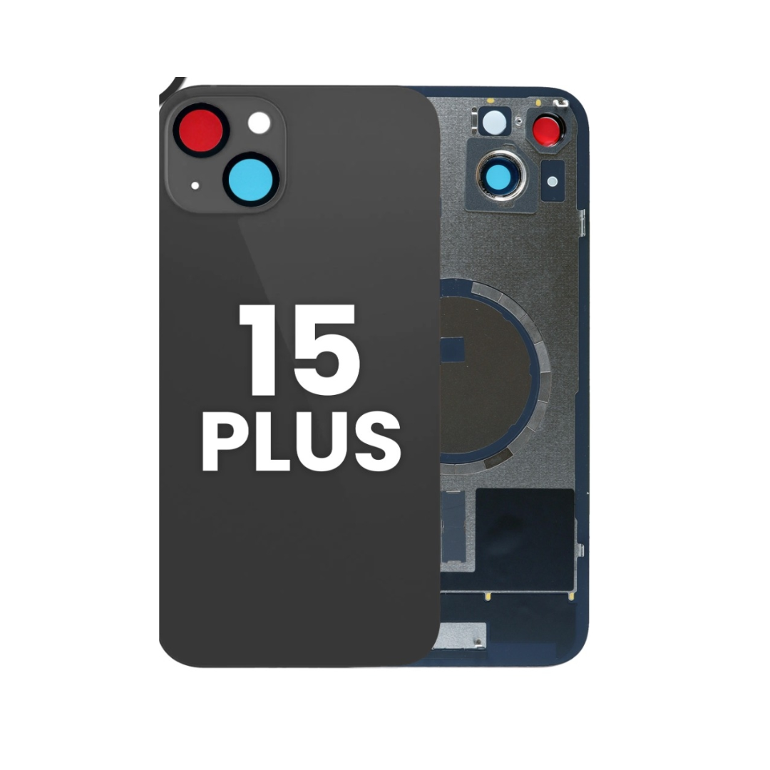 Back Glass with Frame and MagSafe Magnet for iPhone 15 Plus  (NO LOGO)