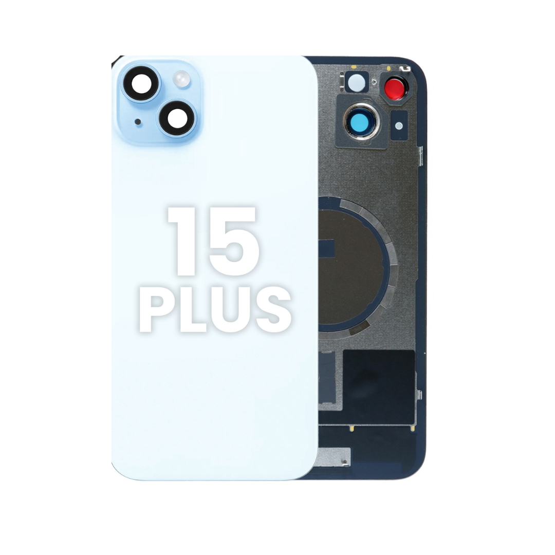 Back Glass with Frame and MagSafe Magnet for iPhone 15 Plus  (NO LOGO)