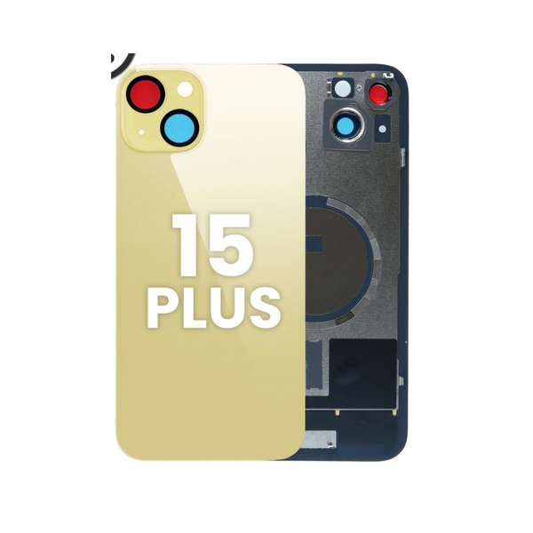Back Glass with Frame and MagSafe Magnet for iPhone 15 Plus  (NO LOGO)